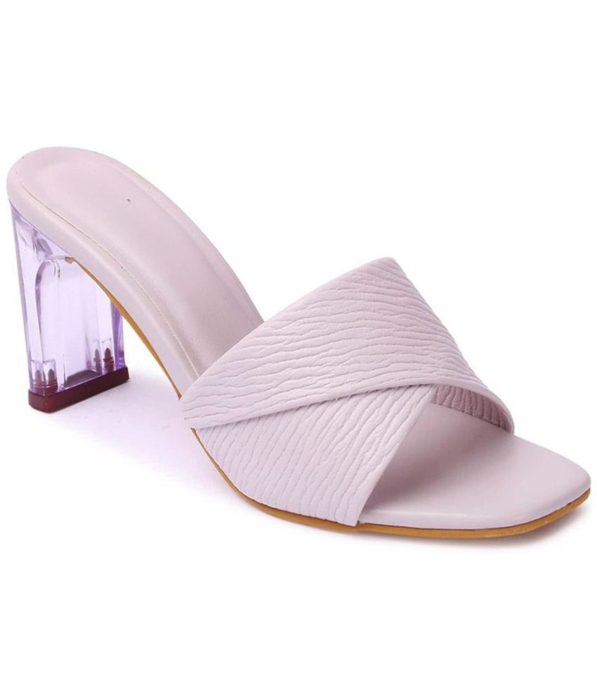     			Stepee Purple Women's Sandal Heels