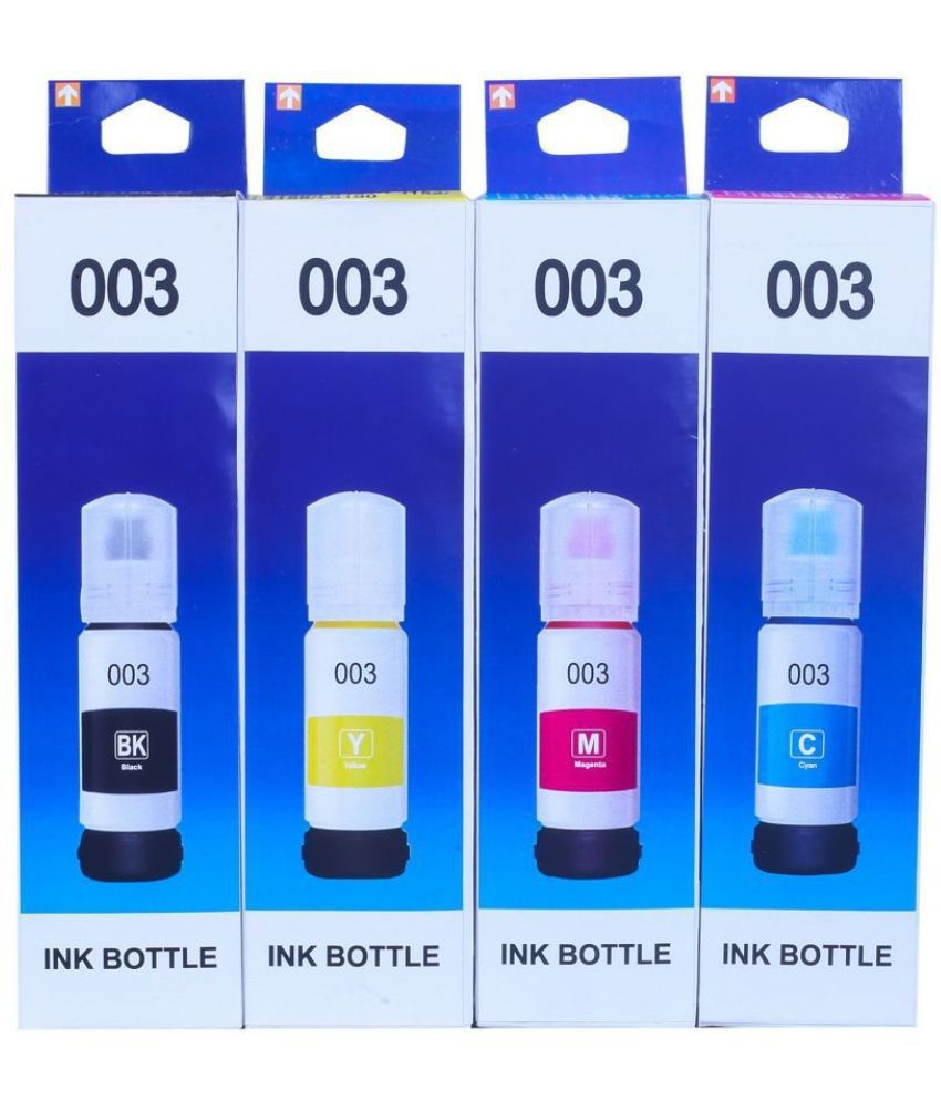     			TEQUO 003 Ink Multicolor Pack of 4 Cartridge for 003 Ink for E_pson L3110 L3150 L3115 L3116 L3101 L3210 L3215 L3216 L3250 L3151 L3152 L3156
