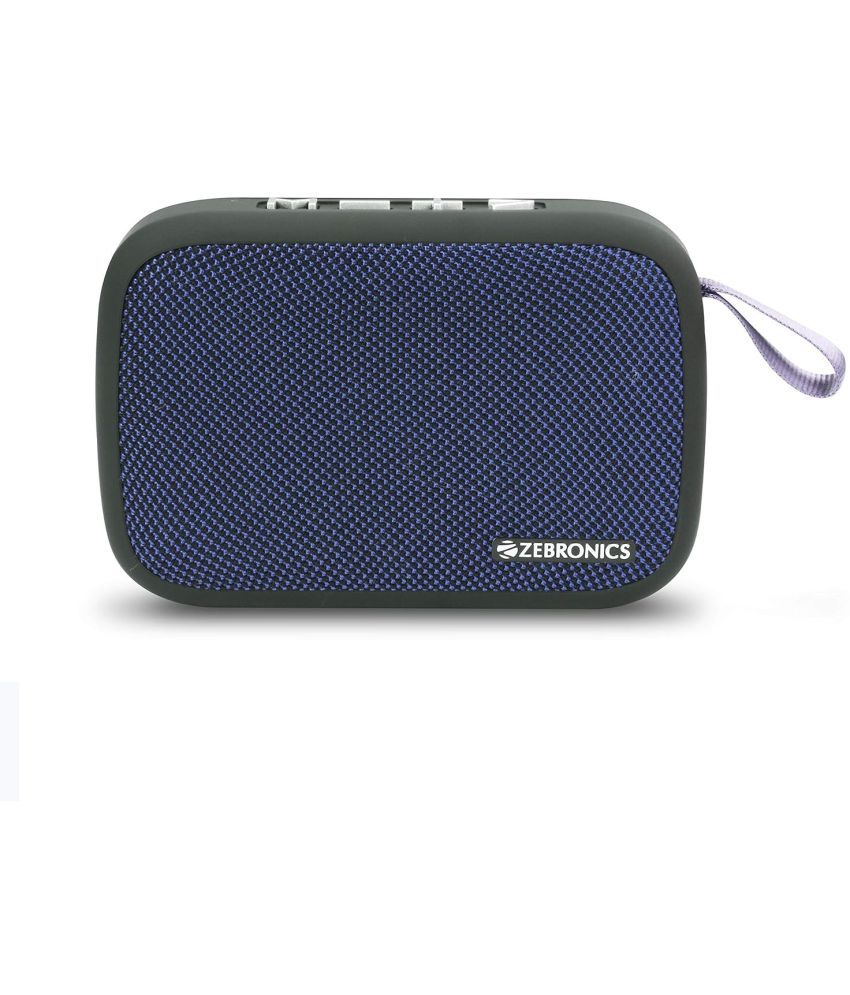    			Zebronics Delight 3 3 W Bluetooth Speaker Bluetooth V 5.0 with Call function Playback Time 7 hrs Blue