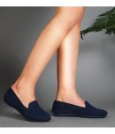 JM Looks Navy Blue Women's Casual Ballerinas