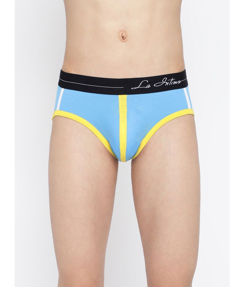     			La Intimo Cotton Men's Briefs ( Blue )