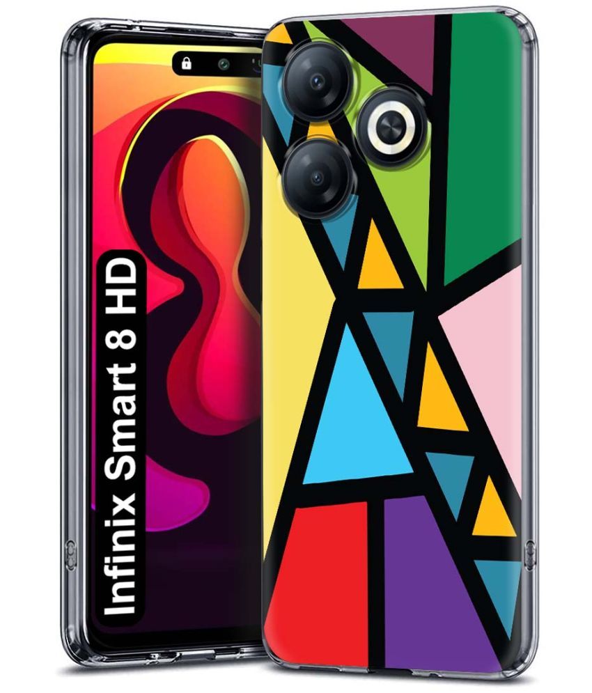     			NBOX Multicolor Printed Back Cover Silicon Compatible For Infinix Smart 8 HD ( Pack of 1 )