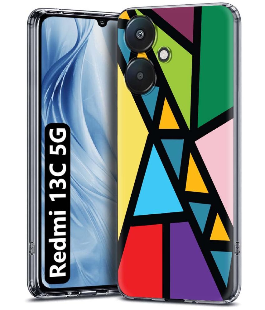     			NBOX Multicolor Printed Back Cover Silicon Compatible For Redmi 13C 5G ( Pack of 1 )