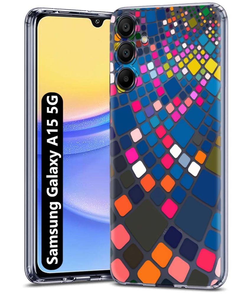     			NBOX Multicolor Printed Back Cover Silicon Compatible For Samsung Galaxy A15 ( Pack of 1 )