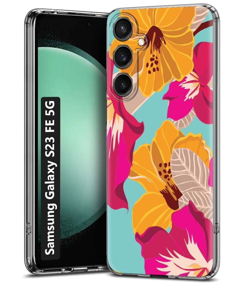     			NBOX Multicolor Printed Back Cover Silicon Compatible For Samsung Galaxy S23 FE 5G ( Pack of 1 )