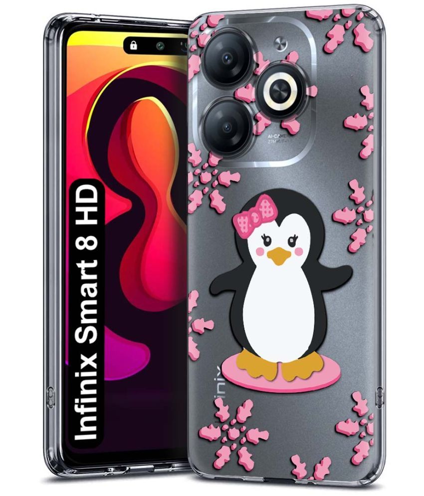     			NBOX Multicolor Printed Back Cover Silicon Compatible For Infinix Smart 8 HD ( Pack of 1 )