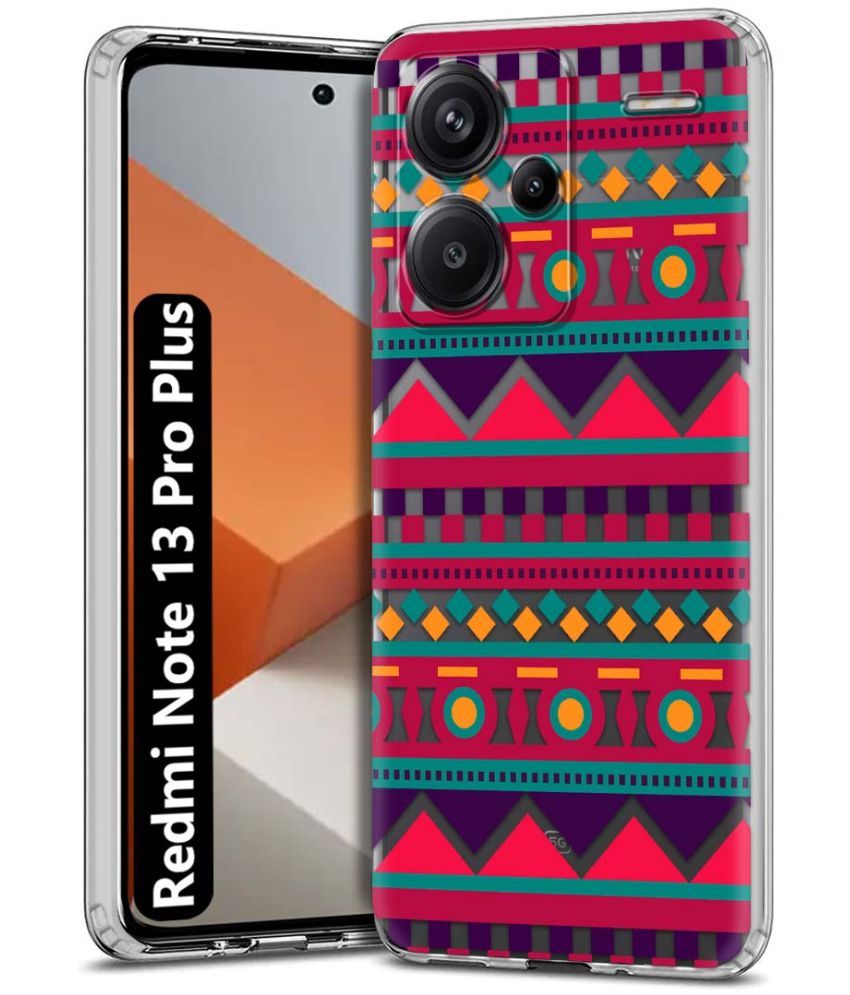     			NBOX Multicolor Printed Back Cover Silicon Compatible For Redmi Note 13 Pro Plus 5G ( Pack of 1 )