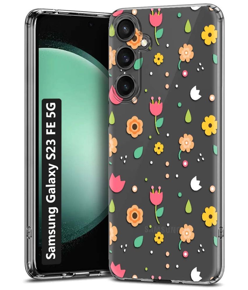     			NBOX Multicolor Printed Back Cover Silicon Compatible For Samsung Galaxy S23 FE 5G ( Pack of 1 )