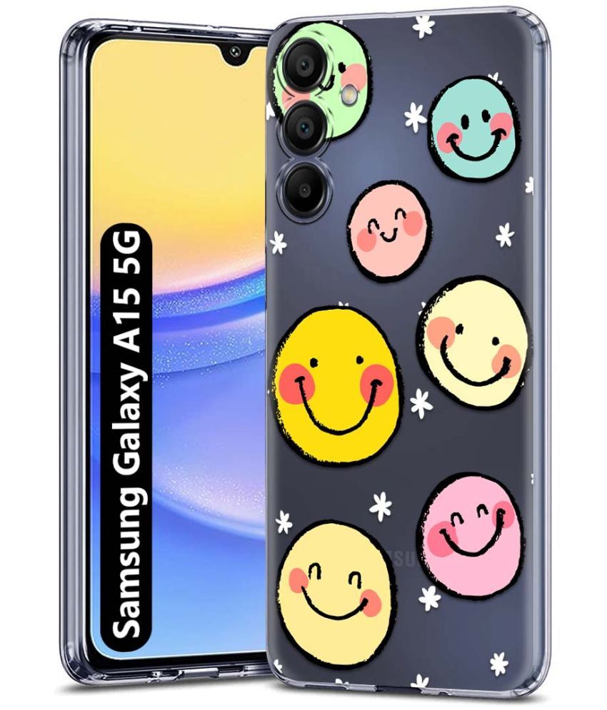     			NBOX Multicolor Printed Back Cover Silicon Compatible For Samsung Galaxy A15 ( Pack of 1 )