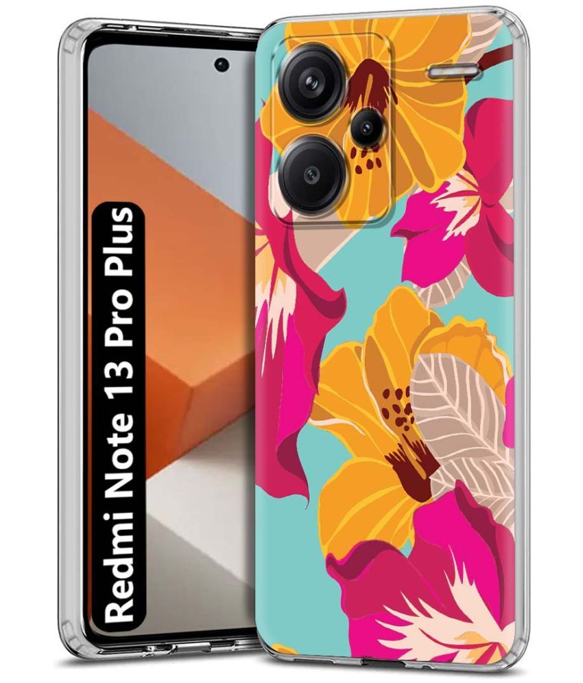     			NBOX Multicolor Printed Back Cover Silicon Compatible For Redmi Note 13 Pro Plus 5G ( Pack of 1 )