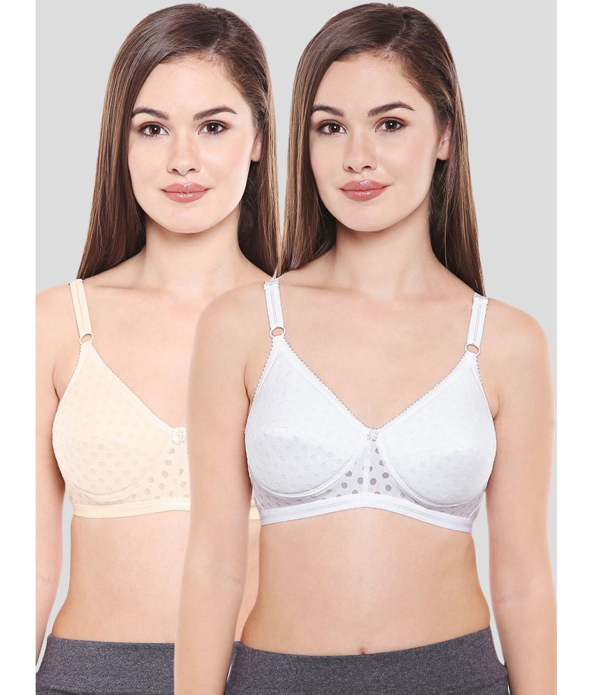     			Bodycare Multicolor Cotton Heavily Padded Women's Everyday Bra ( Pack of 2 )