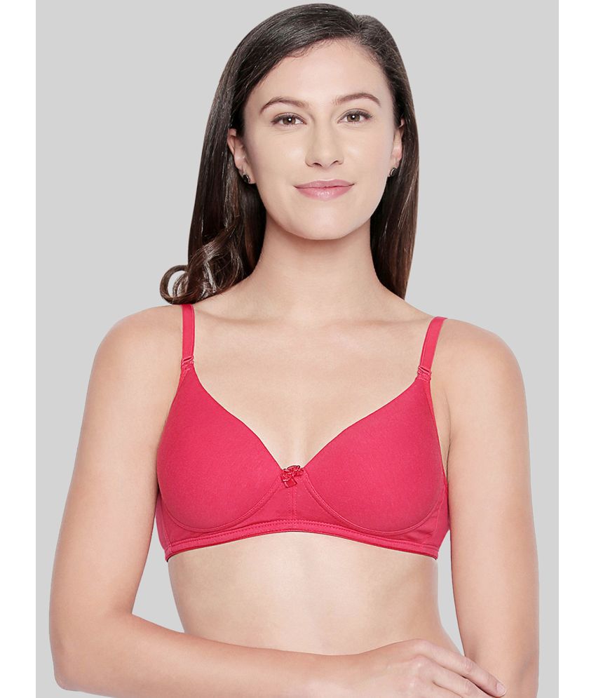     			Bodycare Red Cotton Blend Heavily Padded Women's Push Up Bra ( Pack of 1 )