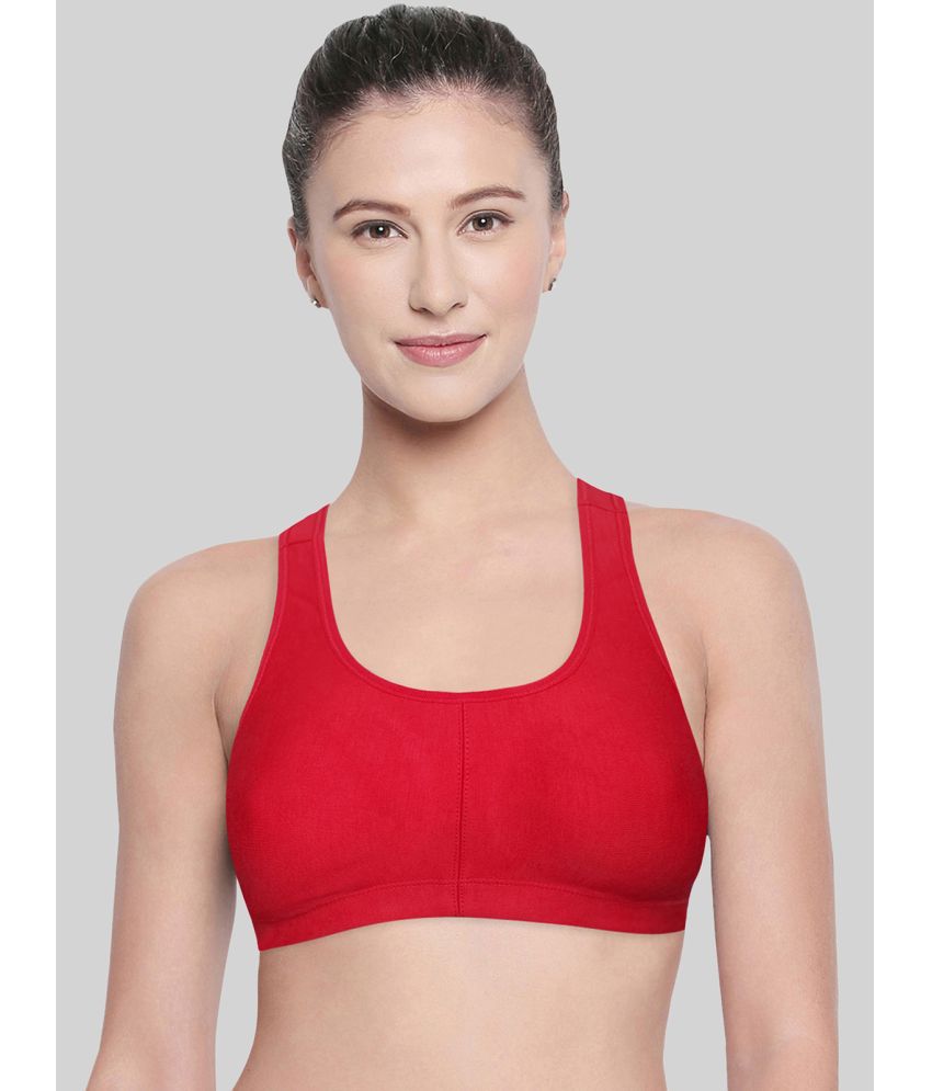     			Bodycare Red Cotton Blend Non Padded Women's Racerback bra ( Pack of 1 )