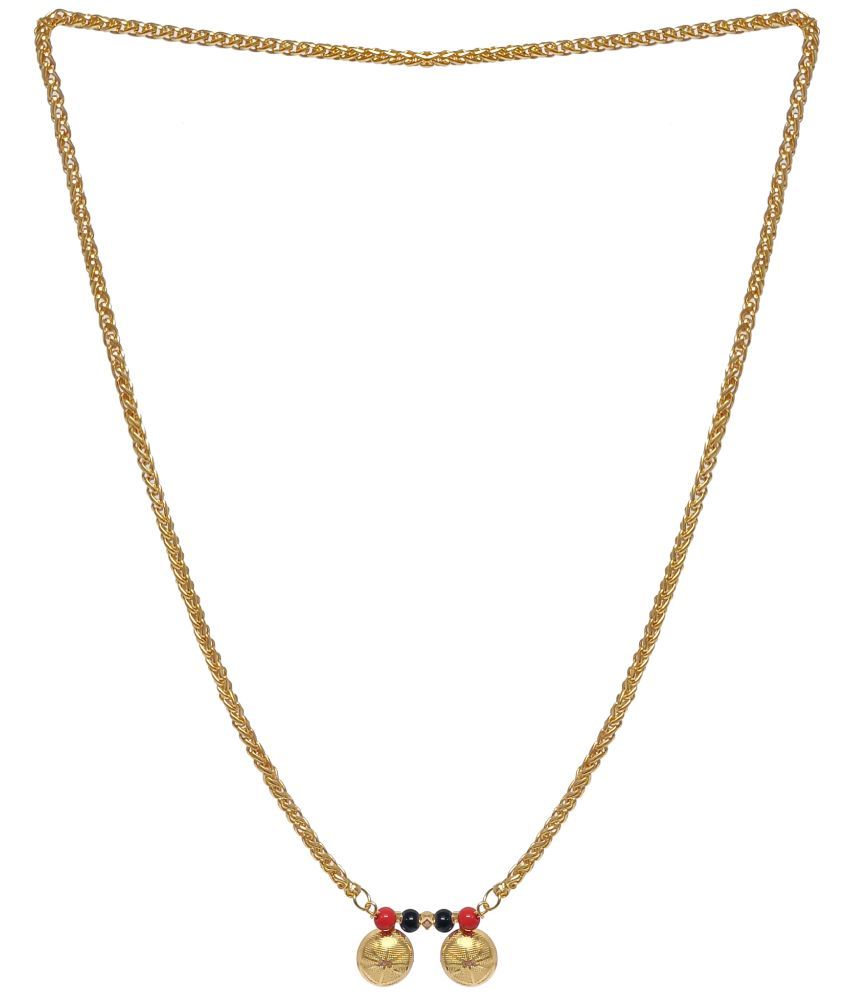     			KRIMO Golden Mangalsutra ( Pack of 1 )