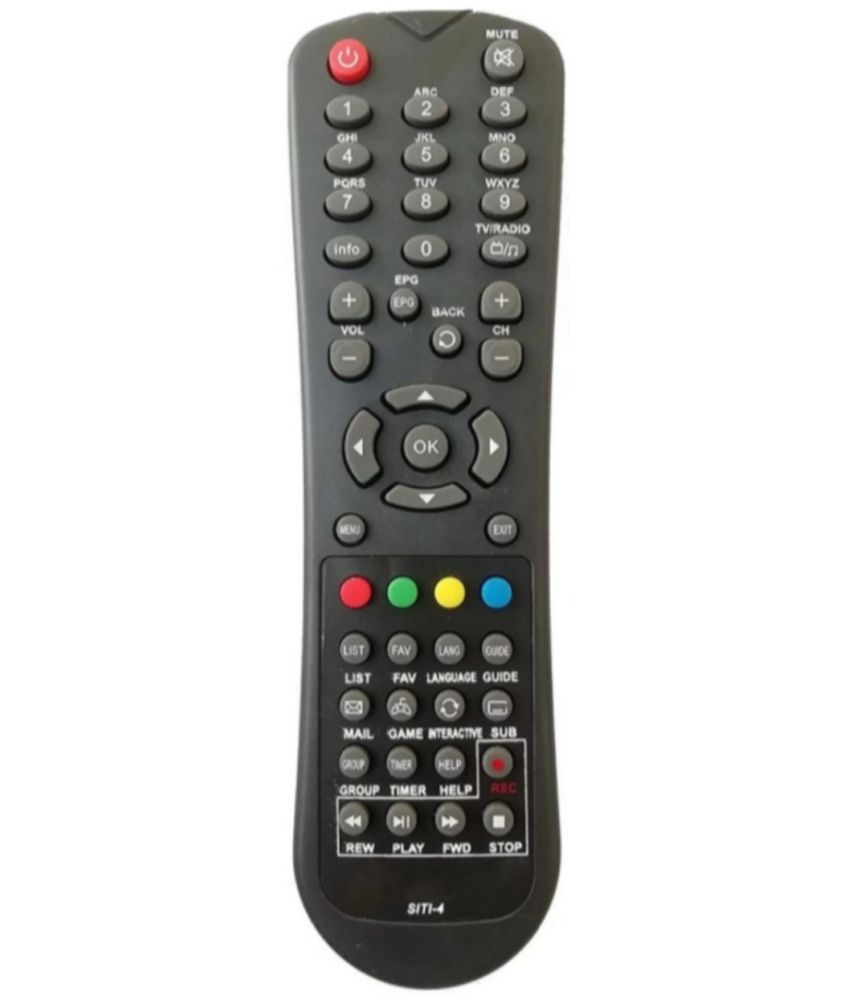     			SUGNESH New TvR-116 TV Remote Compatible with Siti Digital  set top box