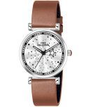 Fire Collection Brown Leather Analog Womens Watch