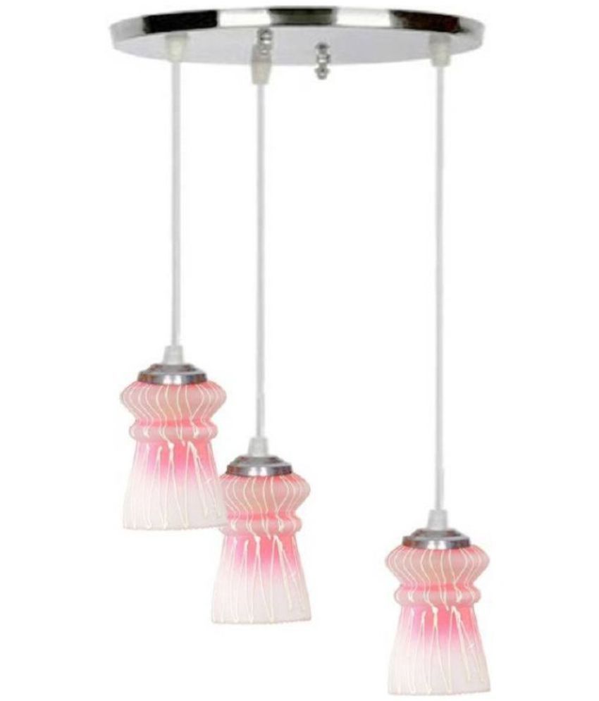     			1st Time Glass Hanging Light White - Pack of 3