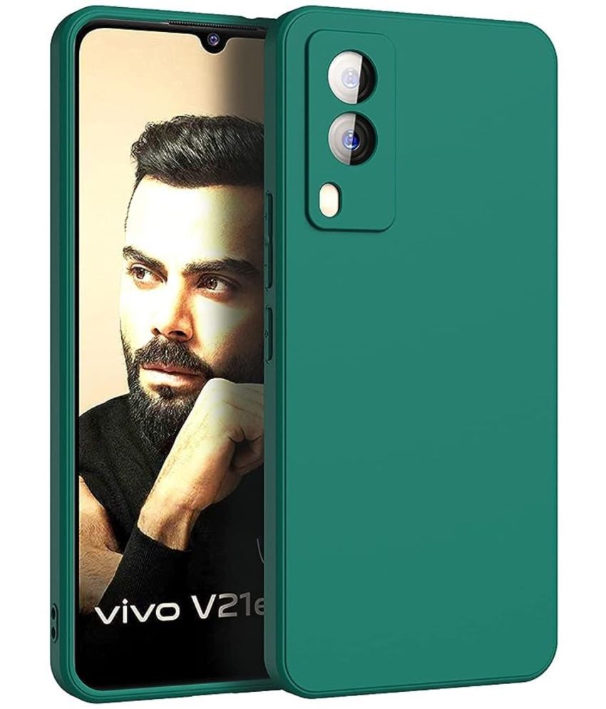     			Case Vault Covers Silicon Soft cases Compatible For Silicon Vivo V21e 5G ( Pack of 1 )