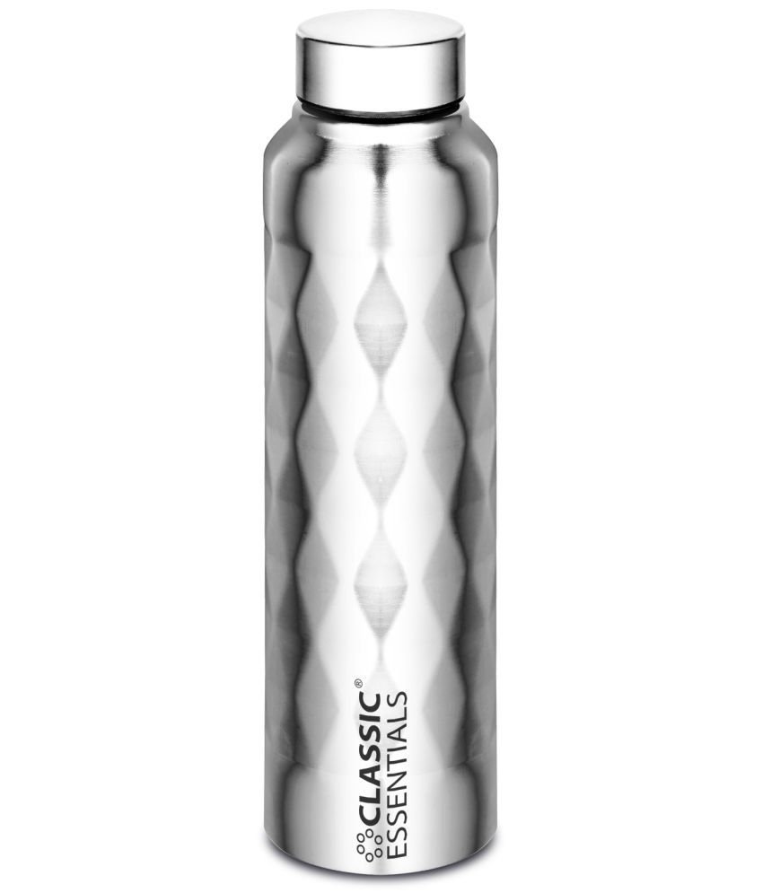     			Classic Essentials Curbb Water bottle Silver Water Bottle 900 mL ( Set of 1 )