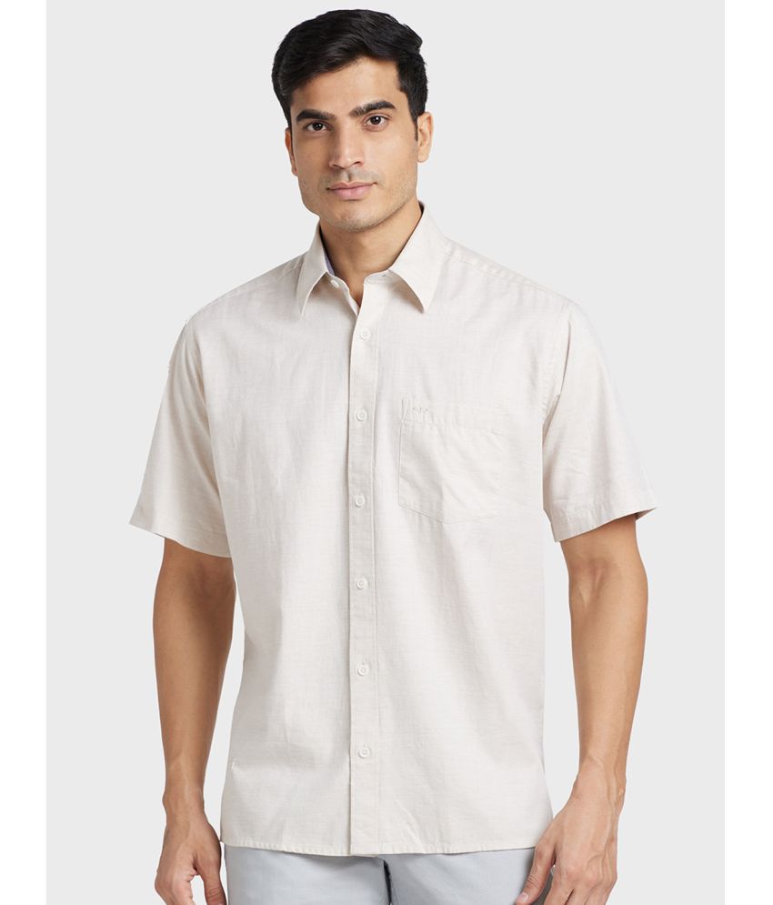     			Colorplus Cotton Regular Fit Half Sleeves Men's Casual Shirt - Beige ( Pack of 1 )