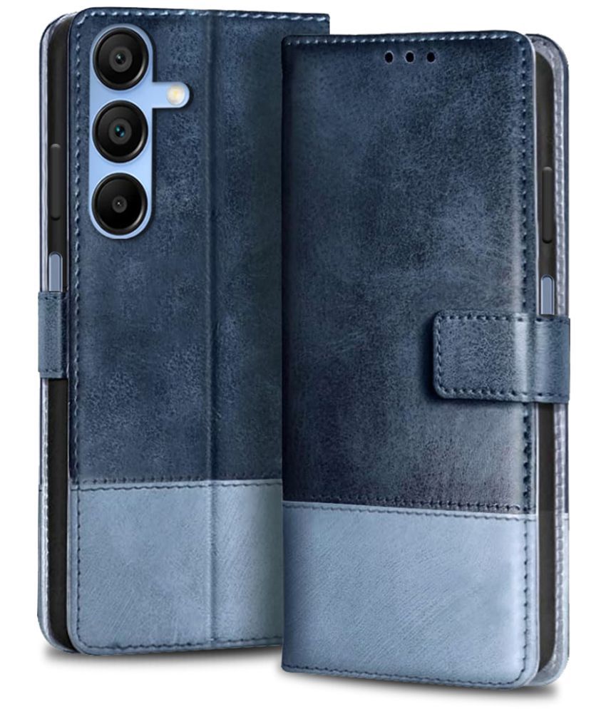     			Fashionury Blue Flip Cover Leather Compatible For Samsung Galaxy A15 ( Pack of 1 )