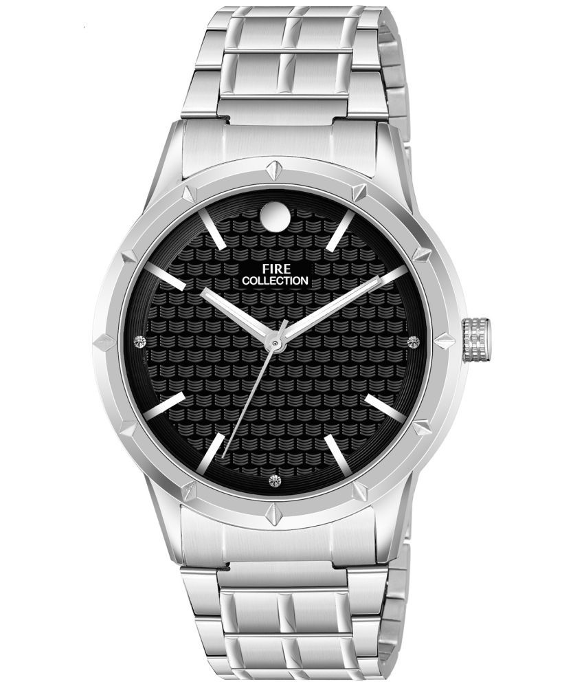     			Fire Collection Silver Metal Analog Men's Watch
