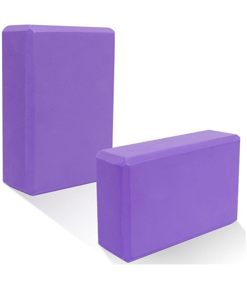     			GEEO Multicolor Foam Yoga Block ( Pack of 2 )
