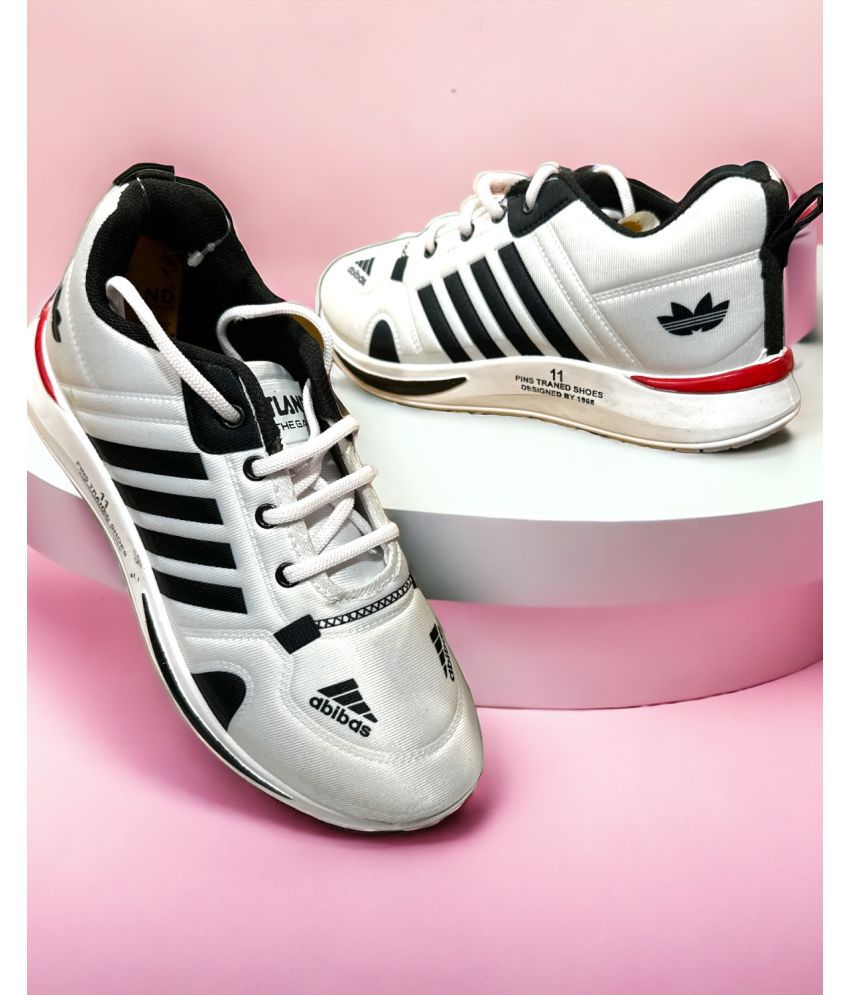     			GLOBIN - White Boy's Sneakers ( 1 Pair )