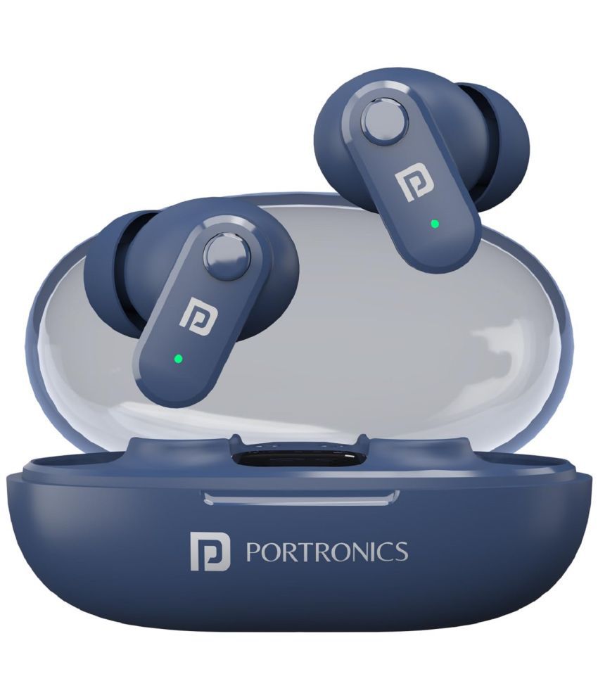     			Portronics Twins S16 On Ear TWS Blue