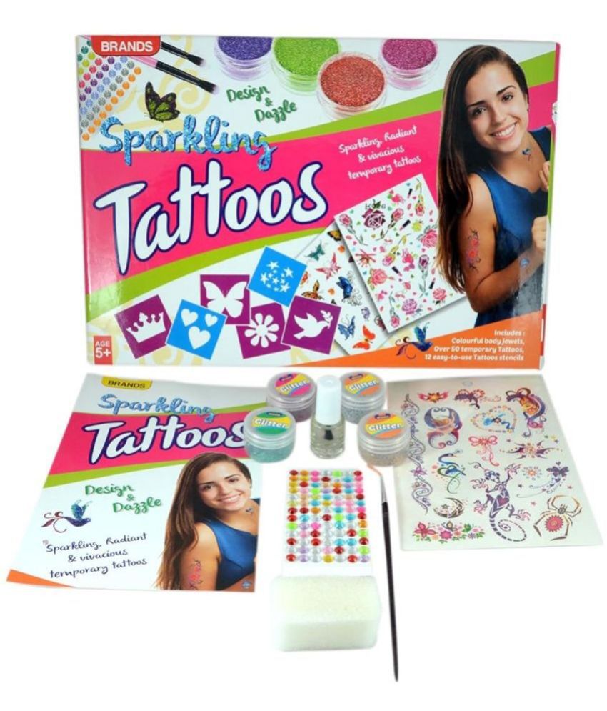     			Rainbow Riders Art Kit: Design & Dazzle Tattoos for Kids - Glam Up with Fancy, Radiant, & Temporary Tattoos (Multicolor) - Ages 8+