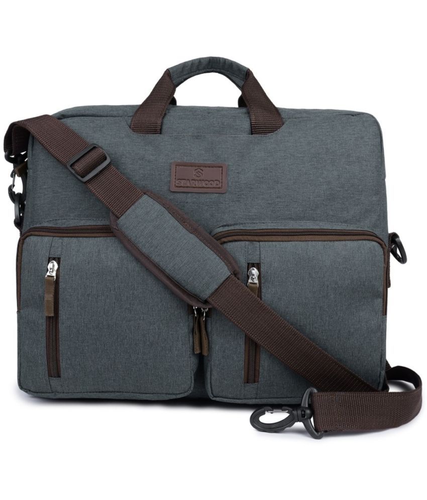     			Starwood Black Solid Messenger Bag