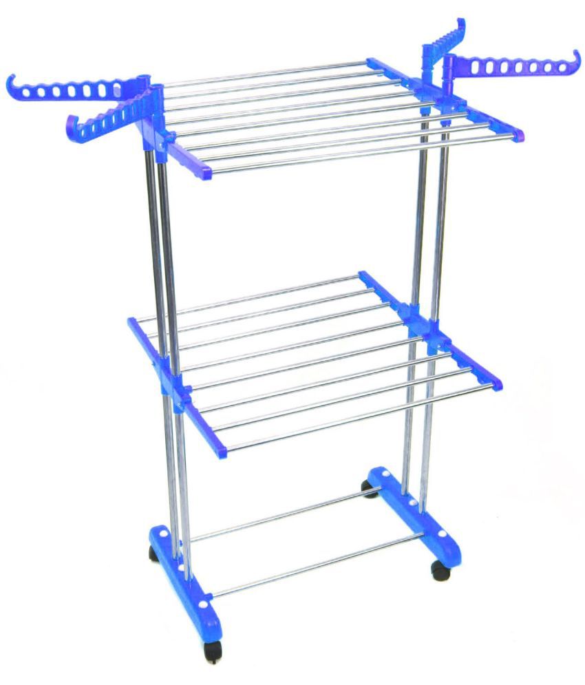     			TNC Strong & Durable 2 TIER Movable & foldable Cloth Stand