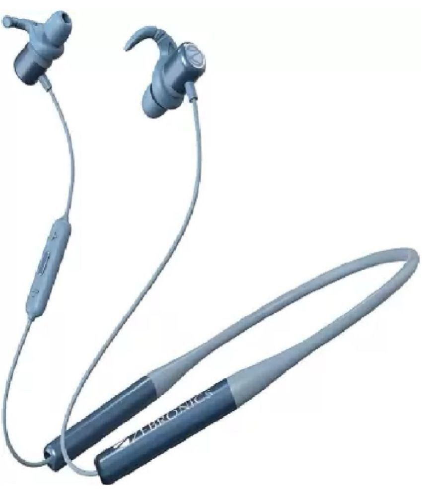     			Zebronics ZEB-YOGA Bluetooth Bluetooth Neckband In Ear 20 Hours Playback Powerfull bass IPX4(Splash & Sweat Proof) Blue
