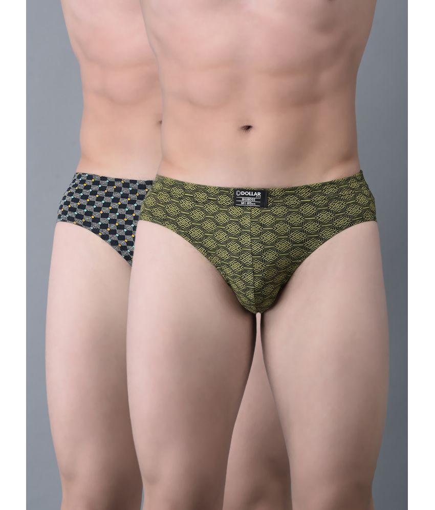     			Pack of 2 Dollar Bigboss Assorted Printed Cotton Blend Men Brief