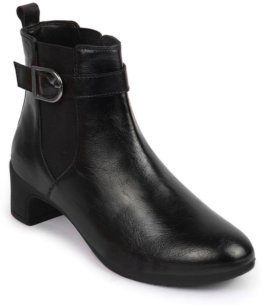     			Fausto - Black Girl's Boots ( 1 Pair )