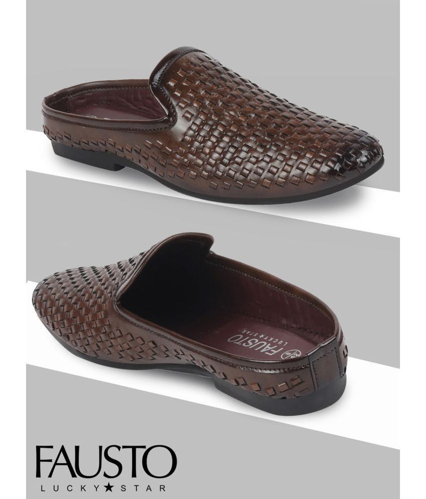     			Fausto Brown Men's Jutti