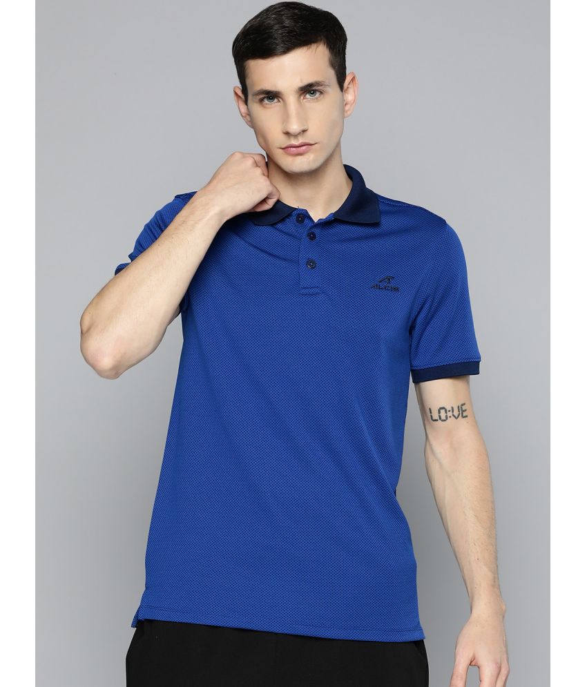     			Alcis Blue Polyester Slim Fit Men's Sports T-Shirt ( Pack of 1 )