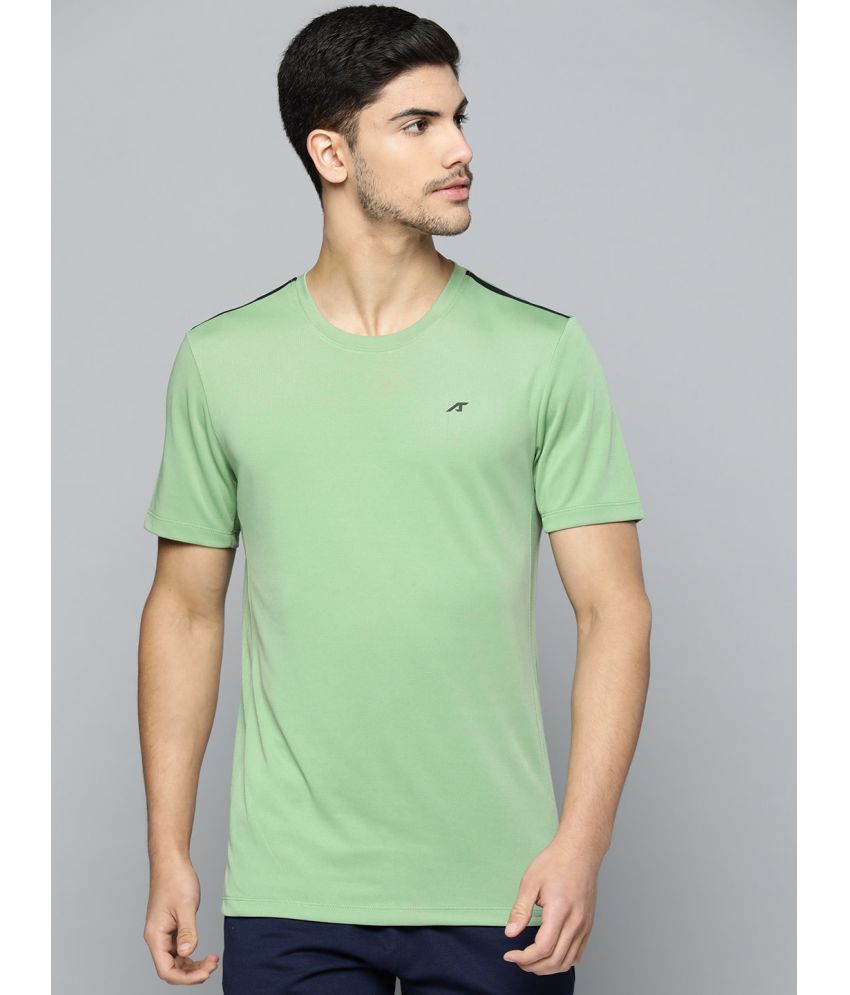     			Alcis Green Polyester Slim Fit Men's Sports T-Shirt ( Pack of 1 )