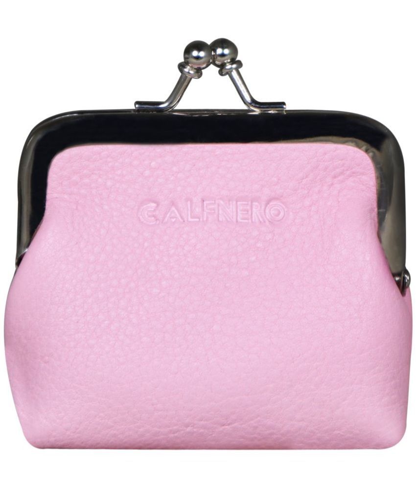     			Calfnero Leather Light Pink Women's Regular Wallet ( Pack of 1 )