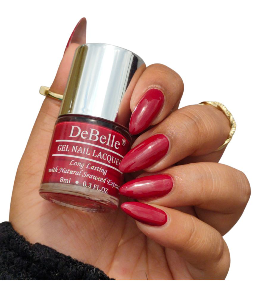     			DeBelle Red Glossy Nail Polish 8 ( Pack of 1 )