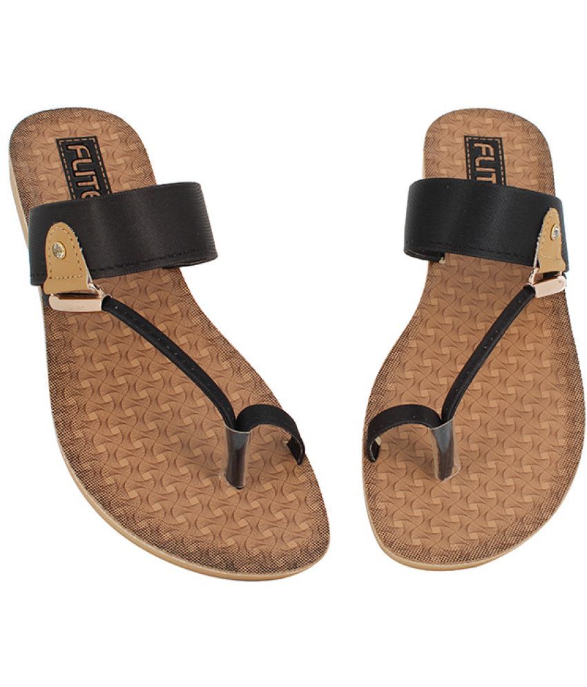     			FLITE Black Women's Flip Flop