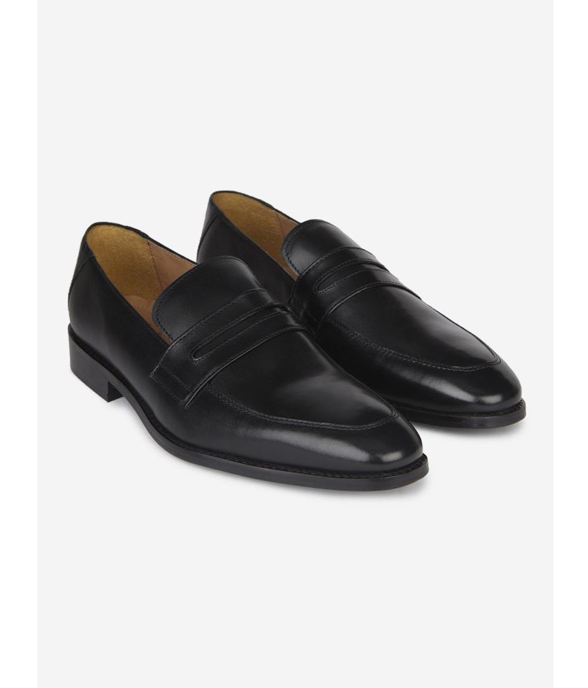     			HATS OFF ACCESSORIES Black Men's Mocassin Formal Shoes