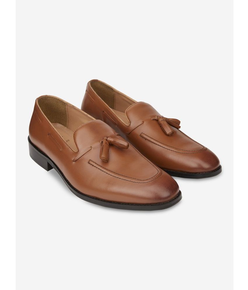     			HATS OFF ACCESSORIES Tan Men's Mocassin Formal Shoes