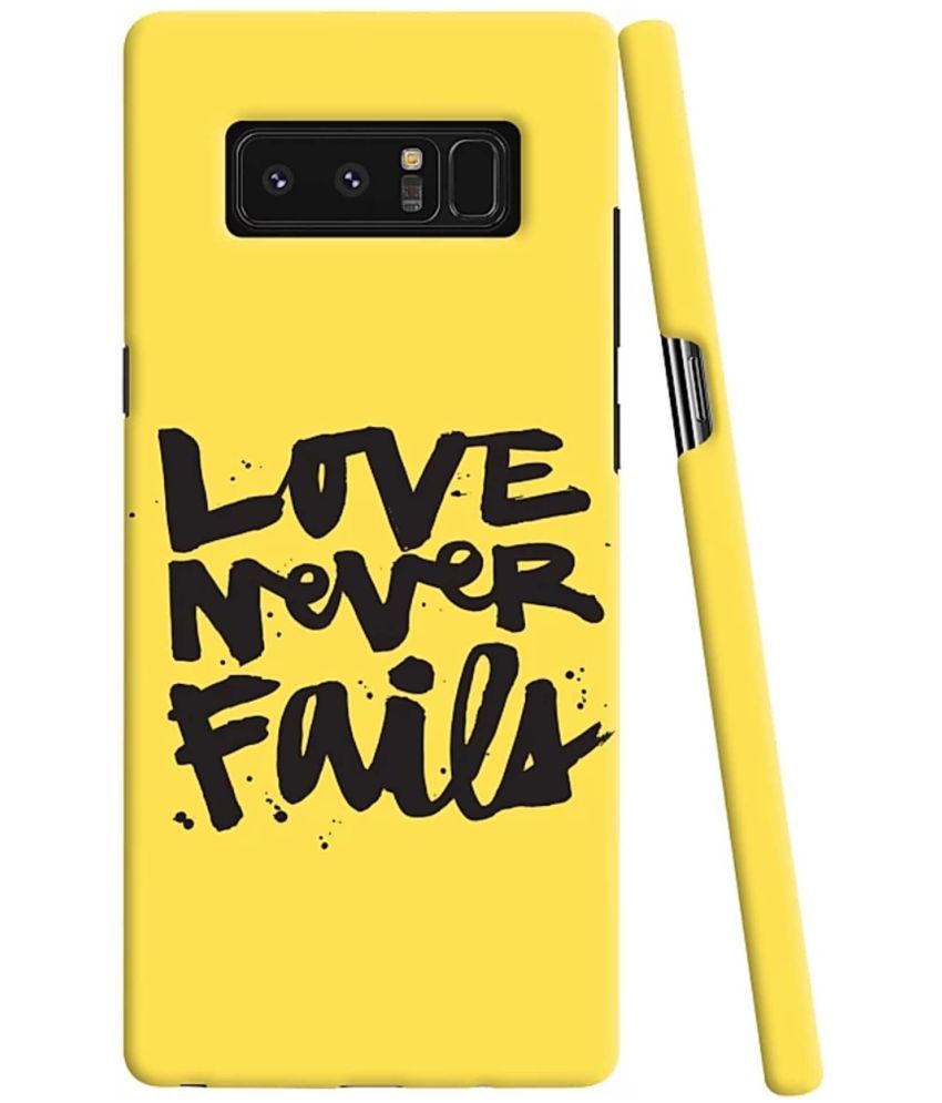     			T4U THINGS4U Yellow Printed Back Cover Polycarbonate Compatible For Samsung Galaxy Note 8 ( Pack of 1 )