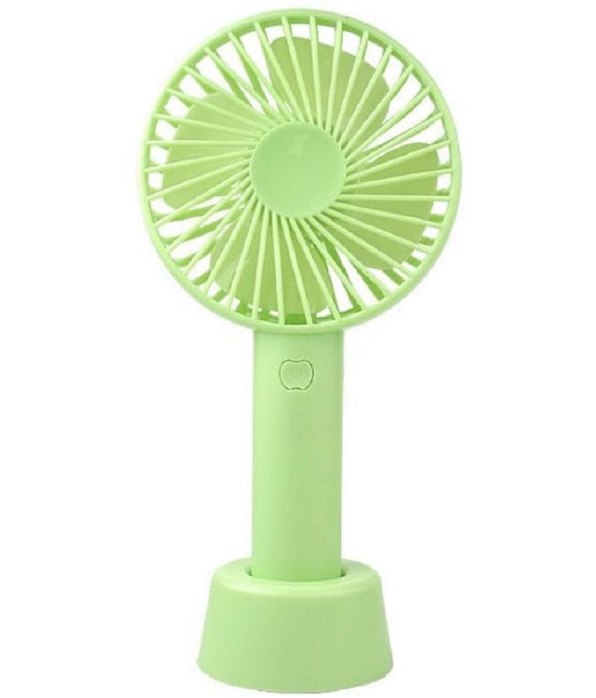     			18-ENTERPRISE Mini Hand Fan Rechargeable Mini Fan With USB Charging | 3 Speed Option | Portable, Handheld And Small Handle Table Fan (ASSORTED COLOURS).