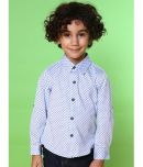 Nauti Nati Pack of 1 Baby Boys Cotton Shirt ( Blue )