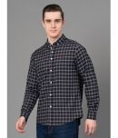 Red Tape Cotton Blend Regular Fit Checks Full Sleeves Men's Casual Shirt - Navy Blue ( Pack of 1 )