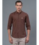 Red Tape Cotton Blend Regular Fit Solids Full Sleeves Men's Casual Shirt - Brown ( Pack of 1 )