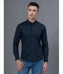 Red Tape Cotton Blend Regular Fit Solids Full Sleeves Men's Casual Shirt - Navy ( Pack of 1 )