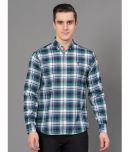 Red Tape Cotton Blend Regular Fit Checks Full Sleeves Men's Casual Shirt - Green ( Pack of 1 )